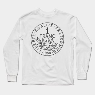 1 Franc - 1960 Long Sleeve T-Shirt